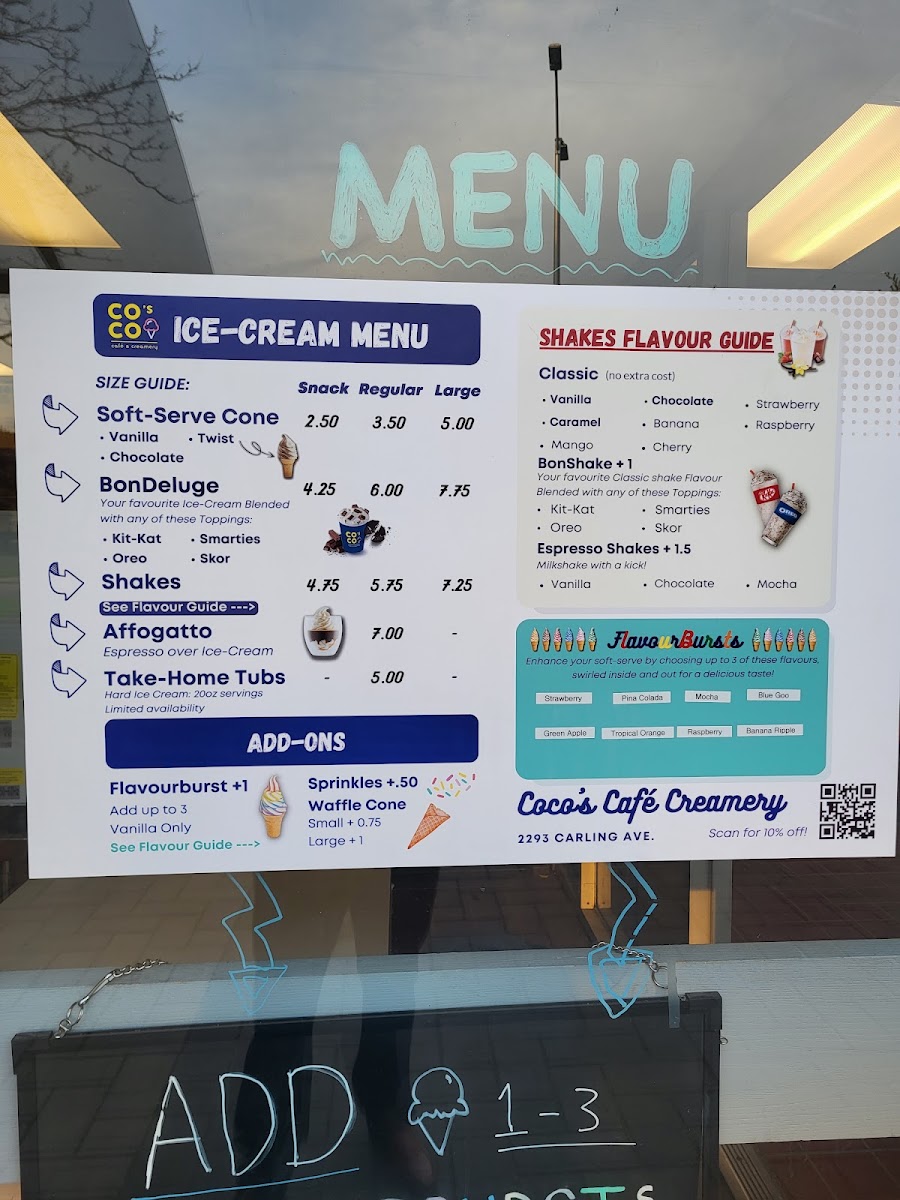 Menu Coco's Café Creamery-2