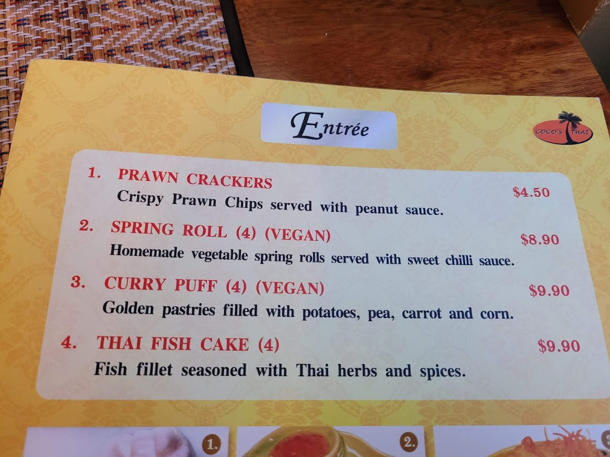 Menu Coco's Thai-2