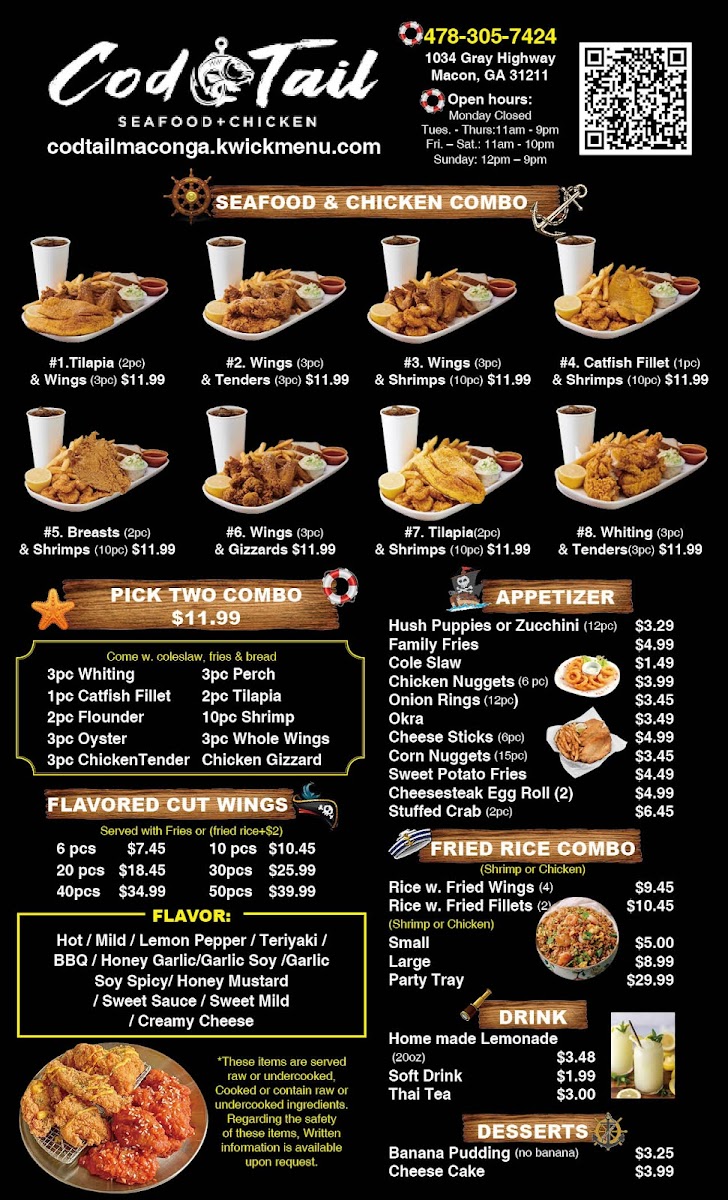 Menu Cod Tail Of Macon-2