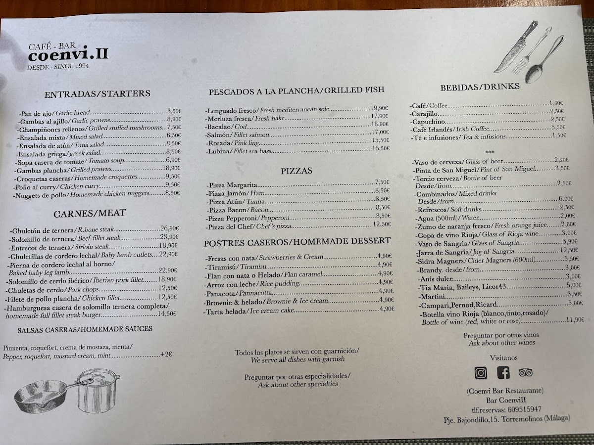 Menu Coenvi Ii-2