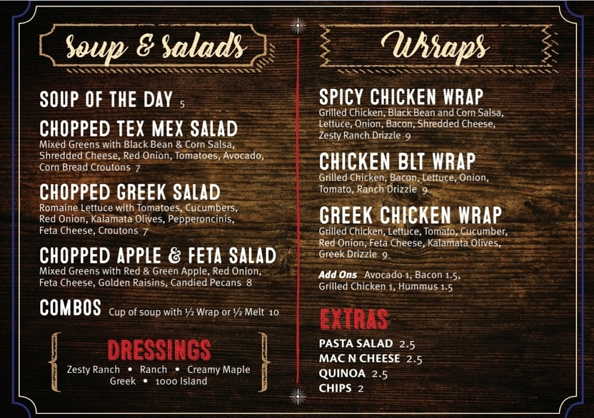 Menu Coffee Bar 1010-4