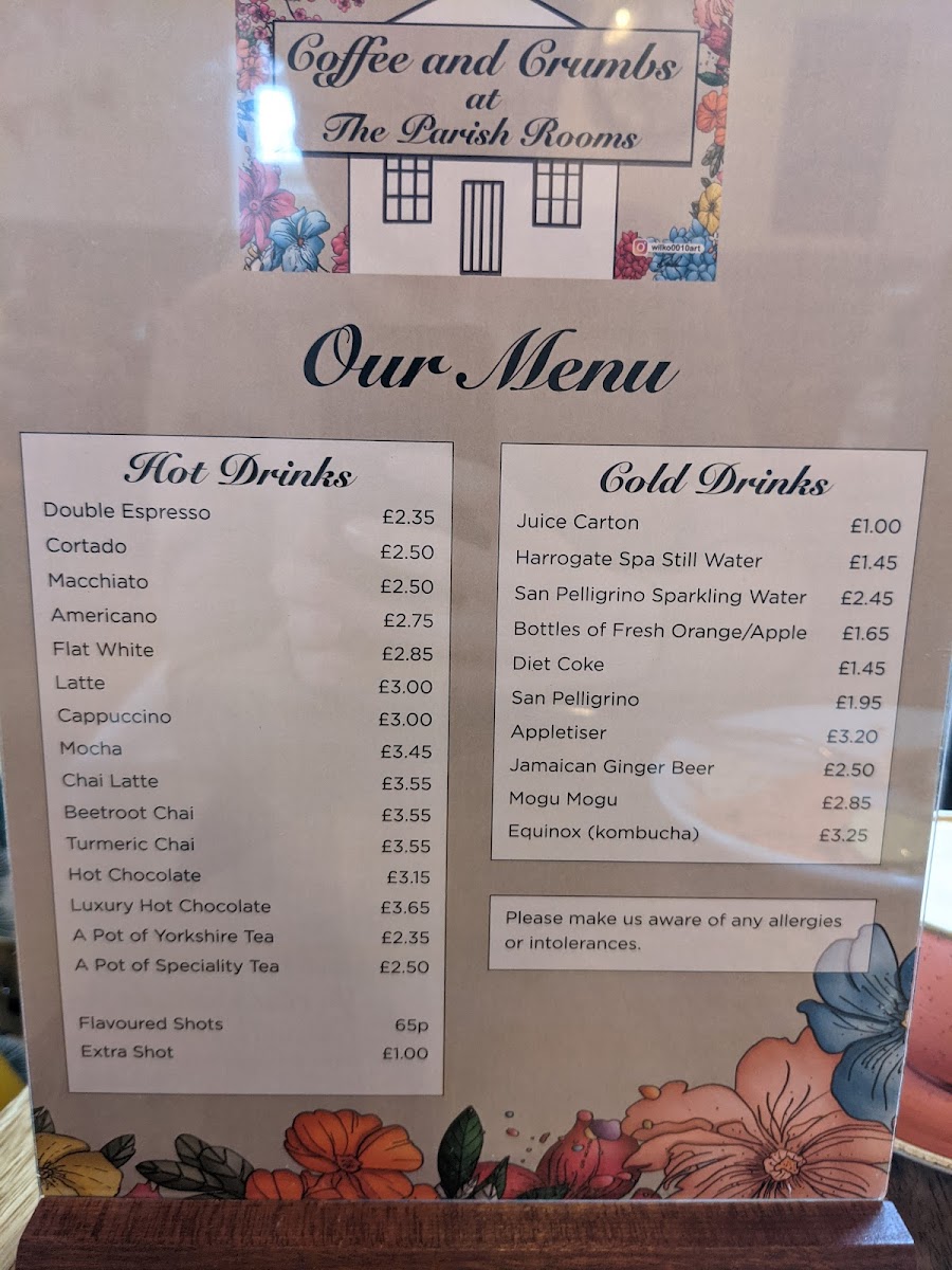 Menu Coffee & Crumbs At The Parish Rooms-5