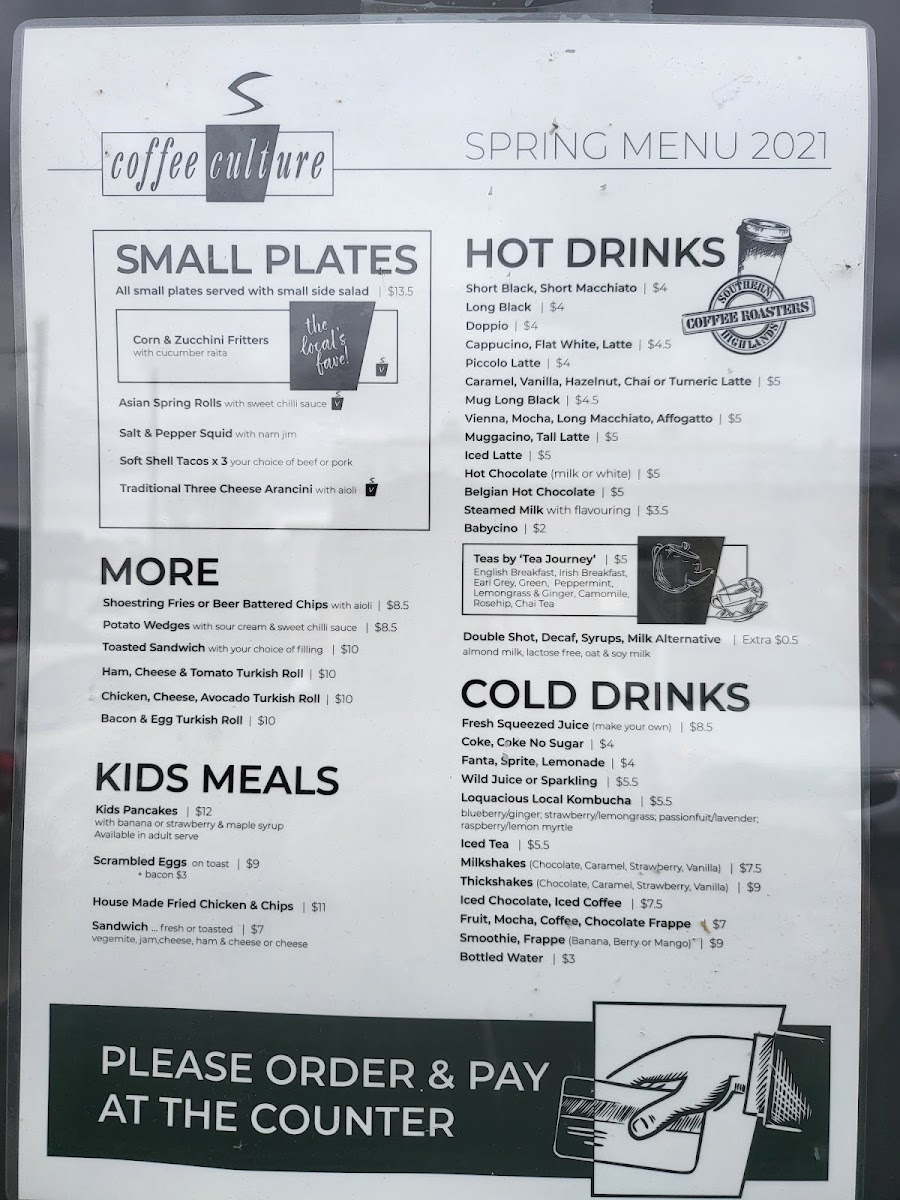 Menu Coffee Culture Mittagong-1