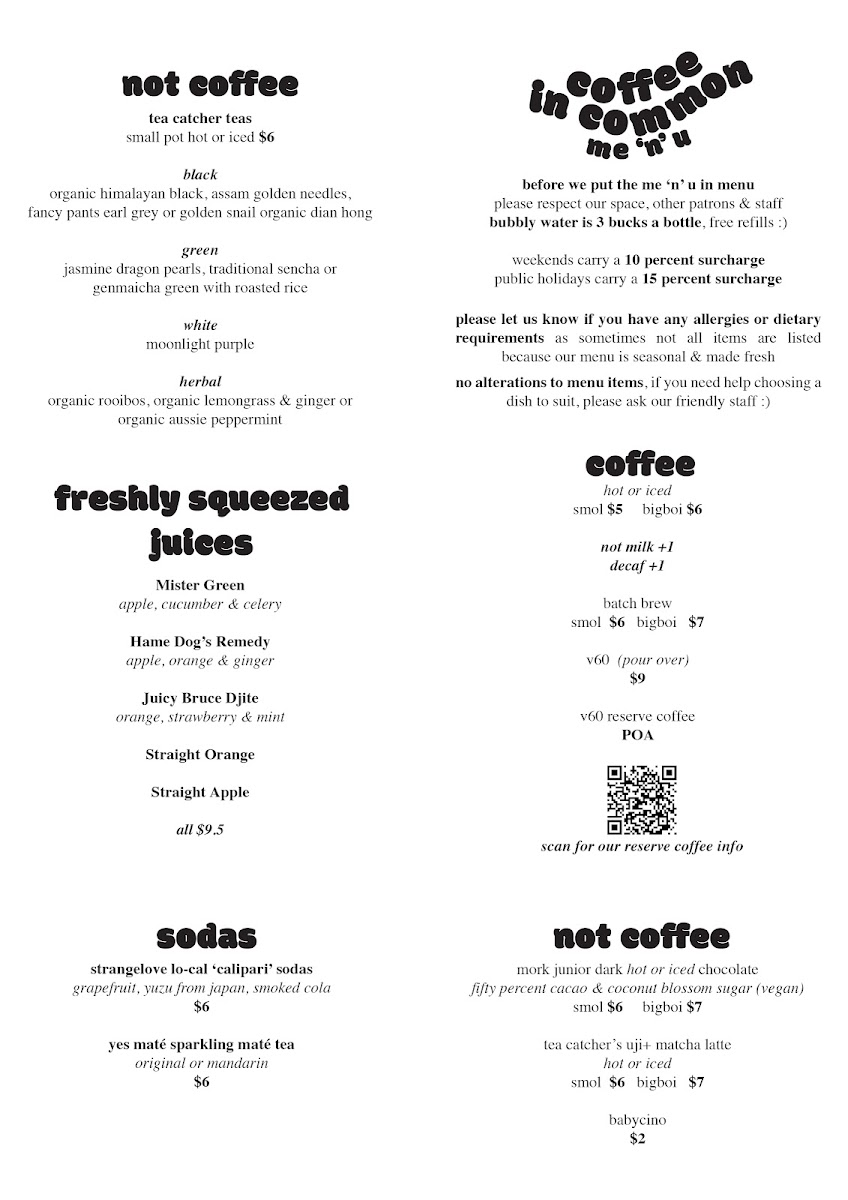 Menu Coffee In Common-2