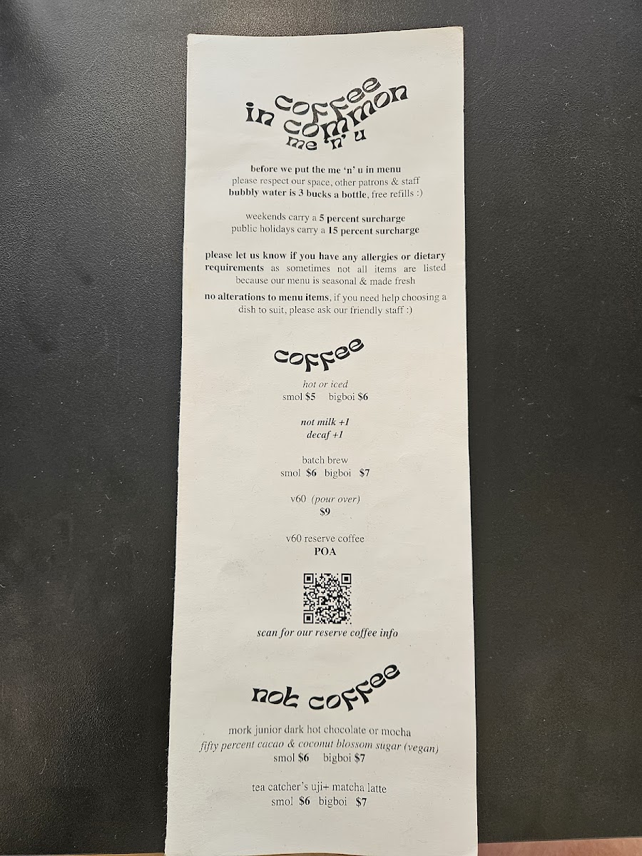 Menu Coffee In Common-7