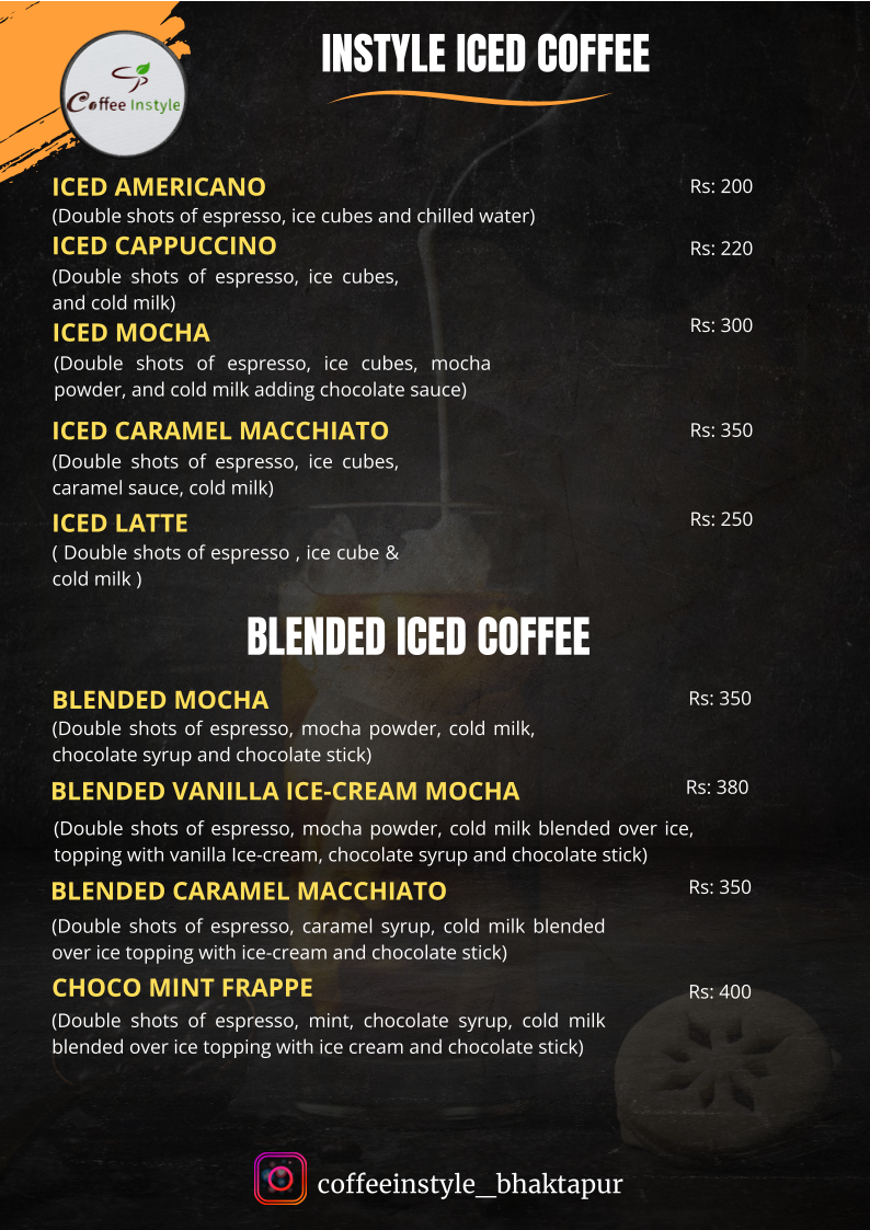 Menu Coffee In Style-1