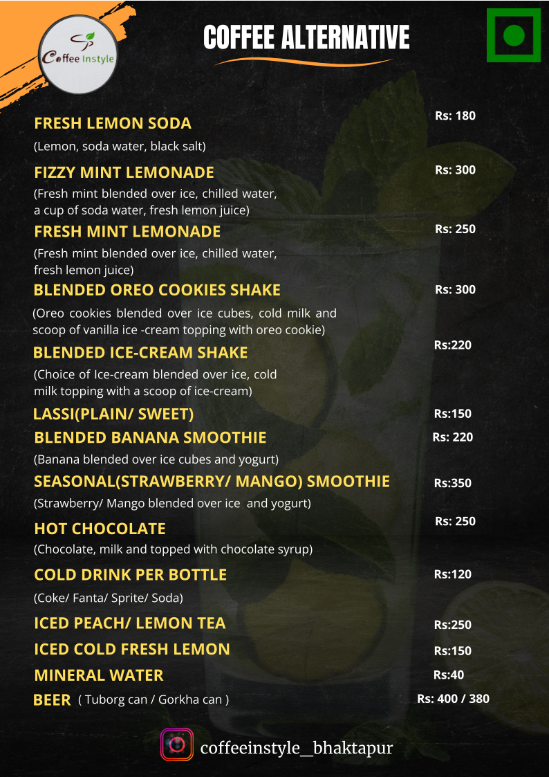 Menu Coffee In Style-2