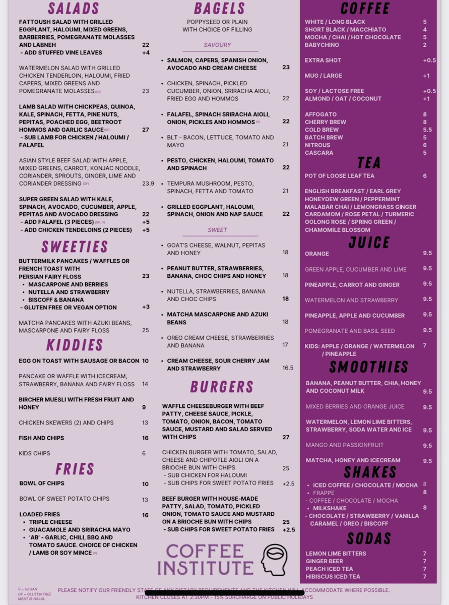Menu Coffee Institute-5