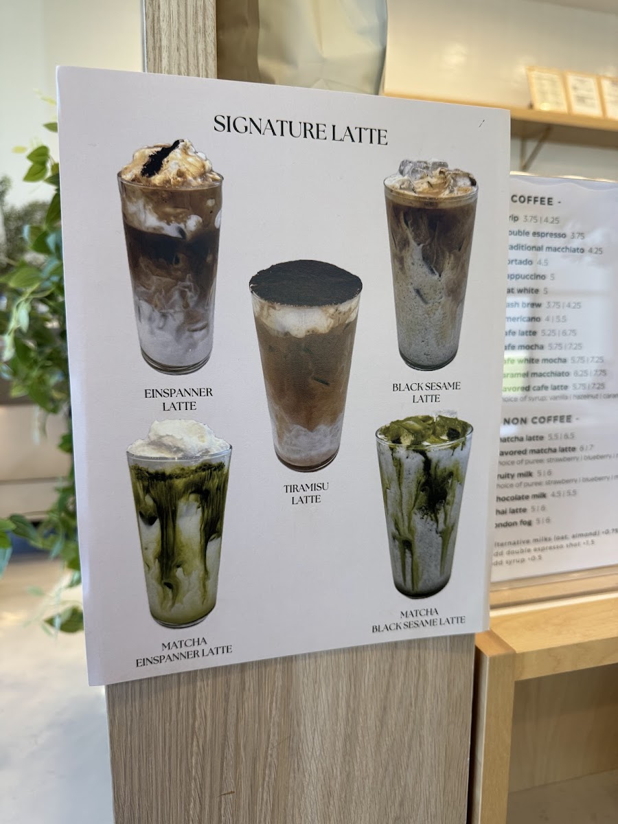 Menu Coffee U-8