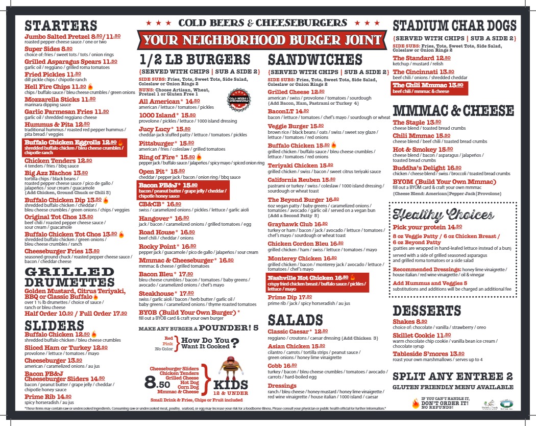 Menu Cold Beers & Cheeseburgers-10