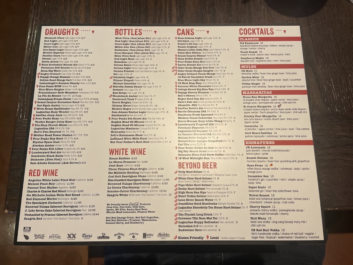 Menu Cold Beers & Cheeseburgers-2