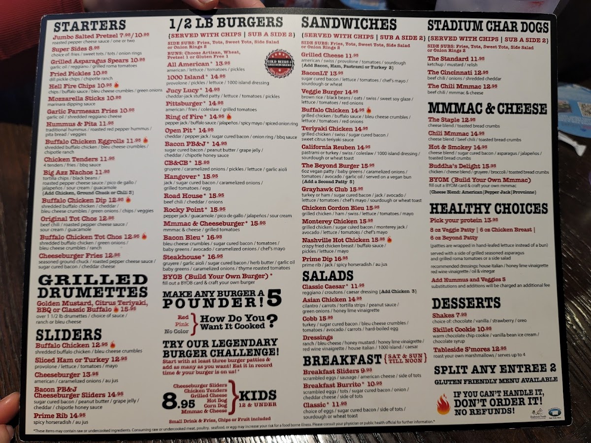 Menu Cold Beers & Cheeseburgers-8