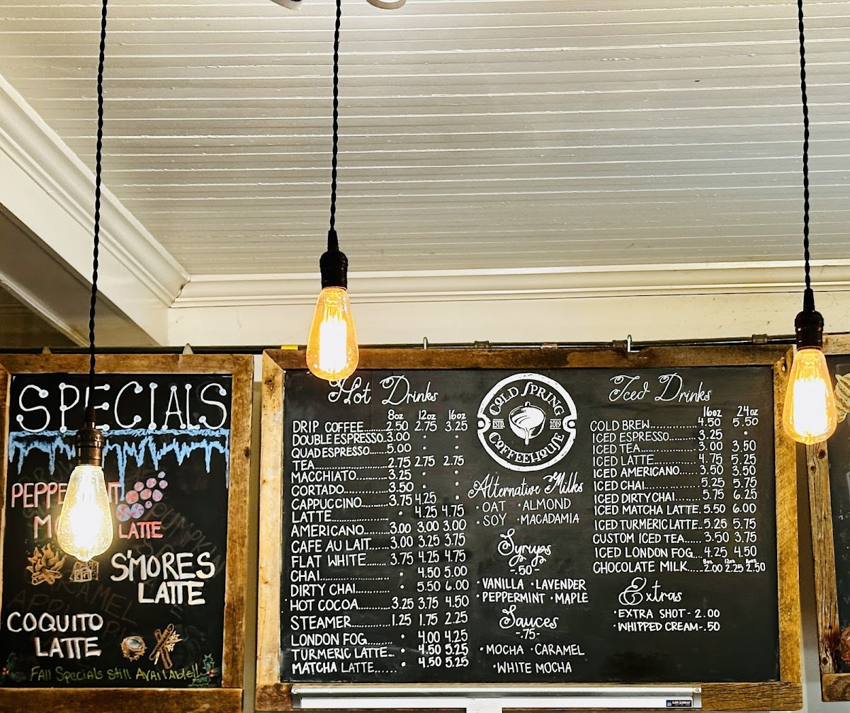 Menu Cold Spring Coffeehouse-3