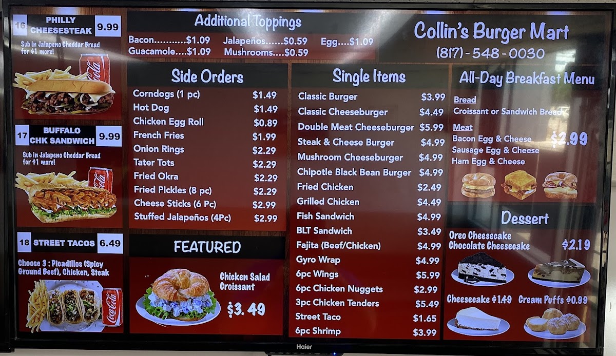 Menu Collins Burger Mart-2