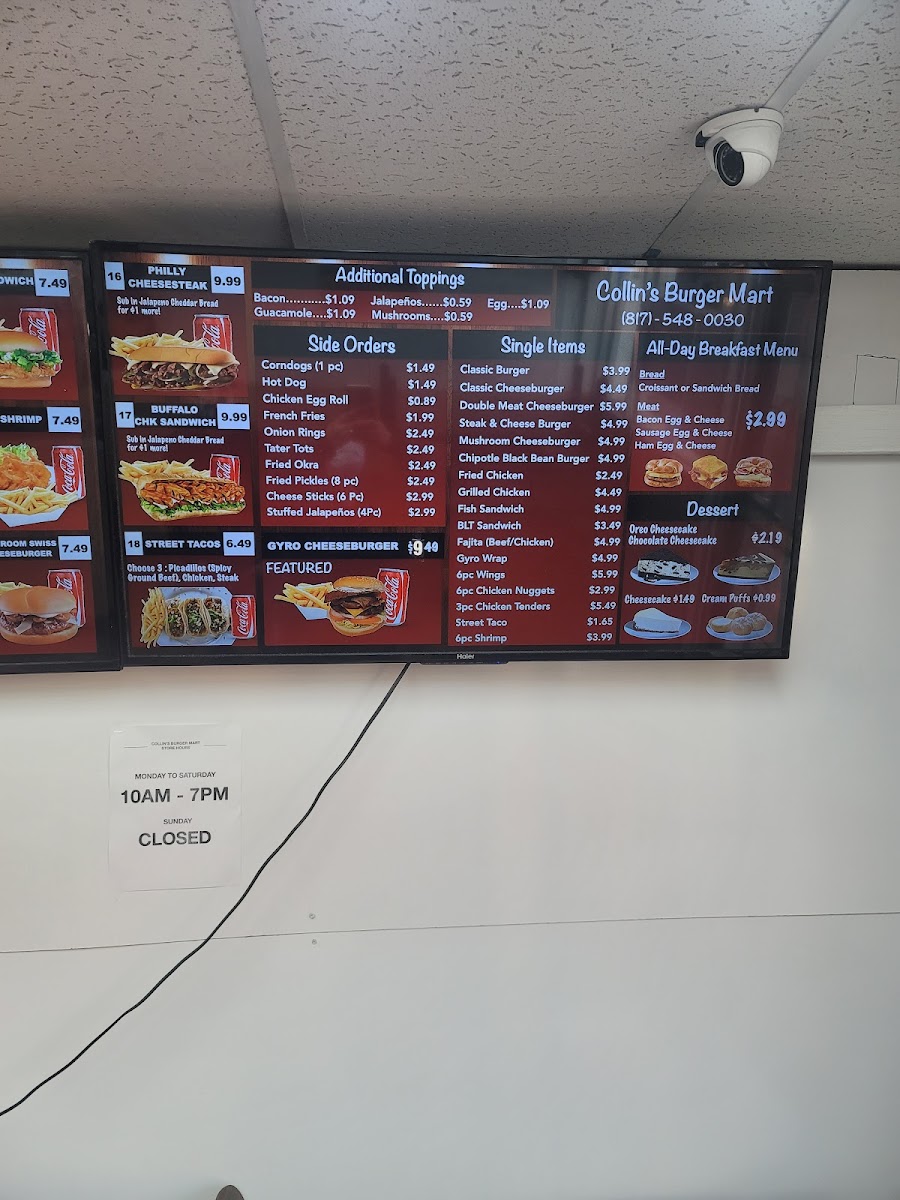Menu Collins Burger Mart-4