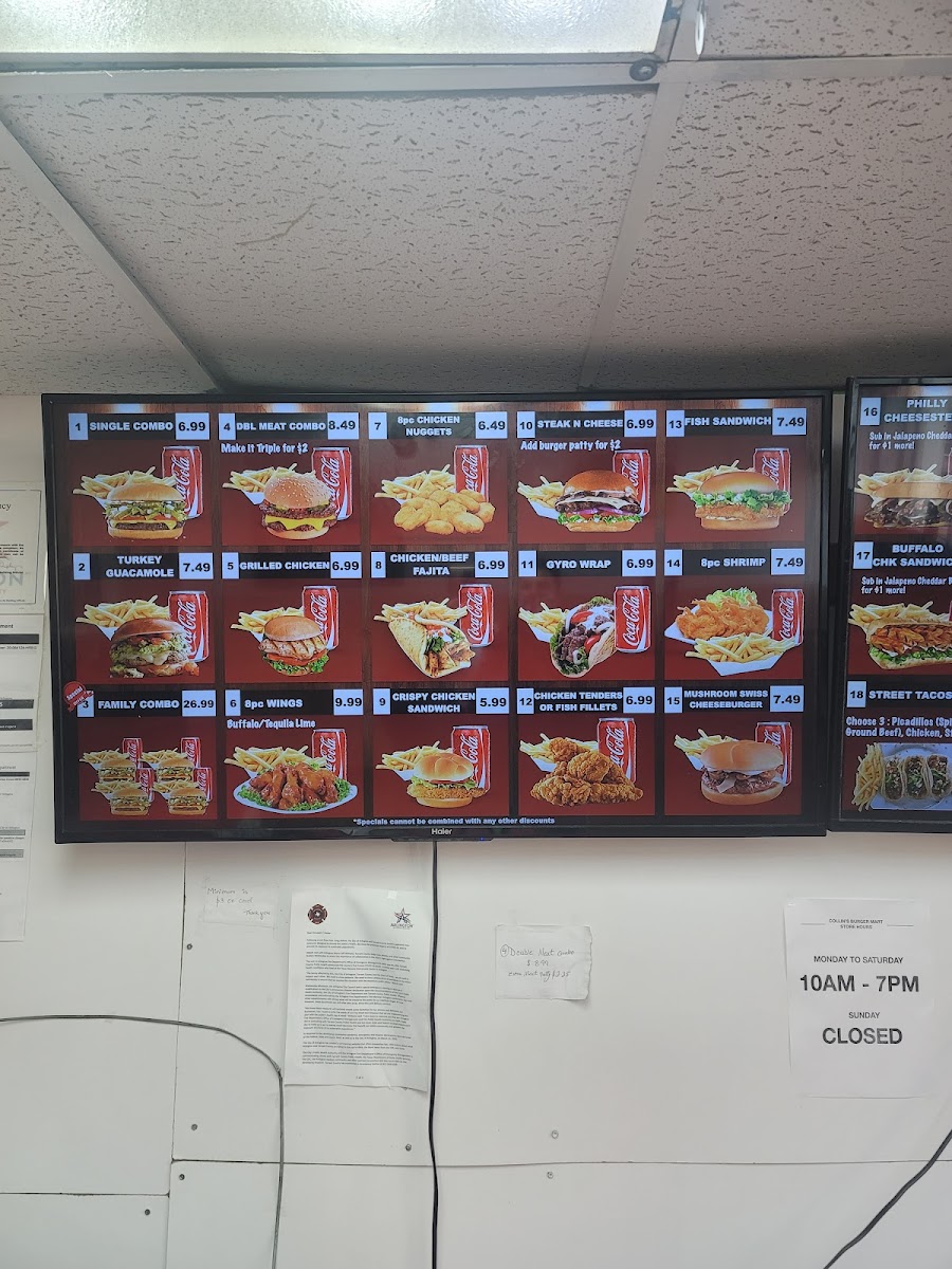Menu Collins Burger Mart-7