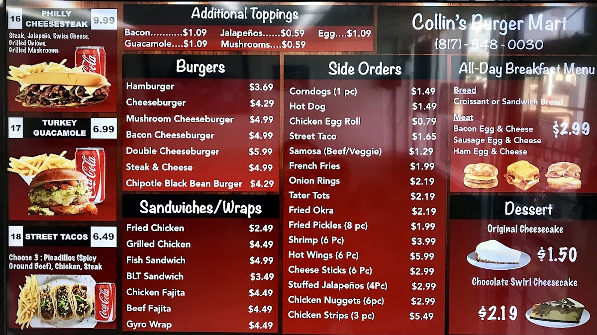Menu Collins Burger Mart-8