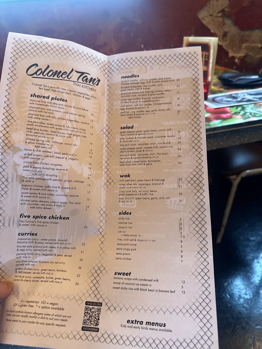 Menu Colonel Tan's Thai Kitchen-4