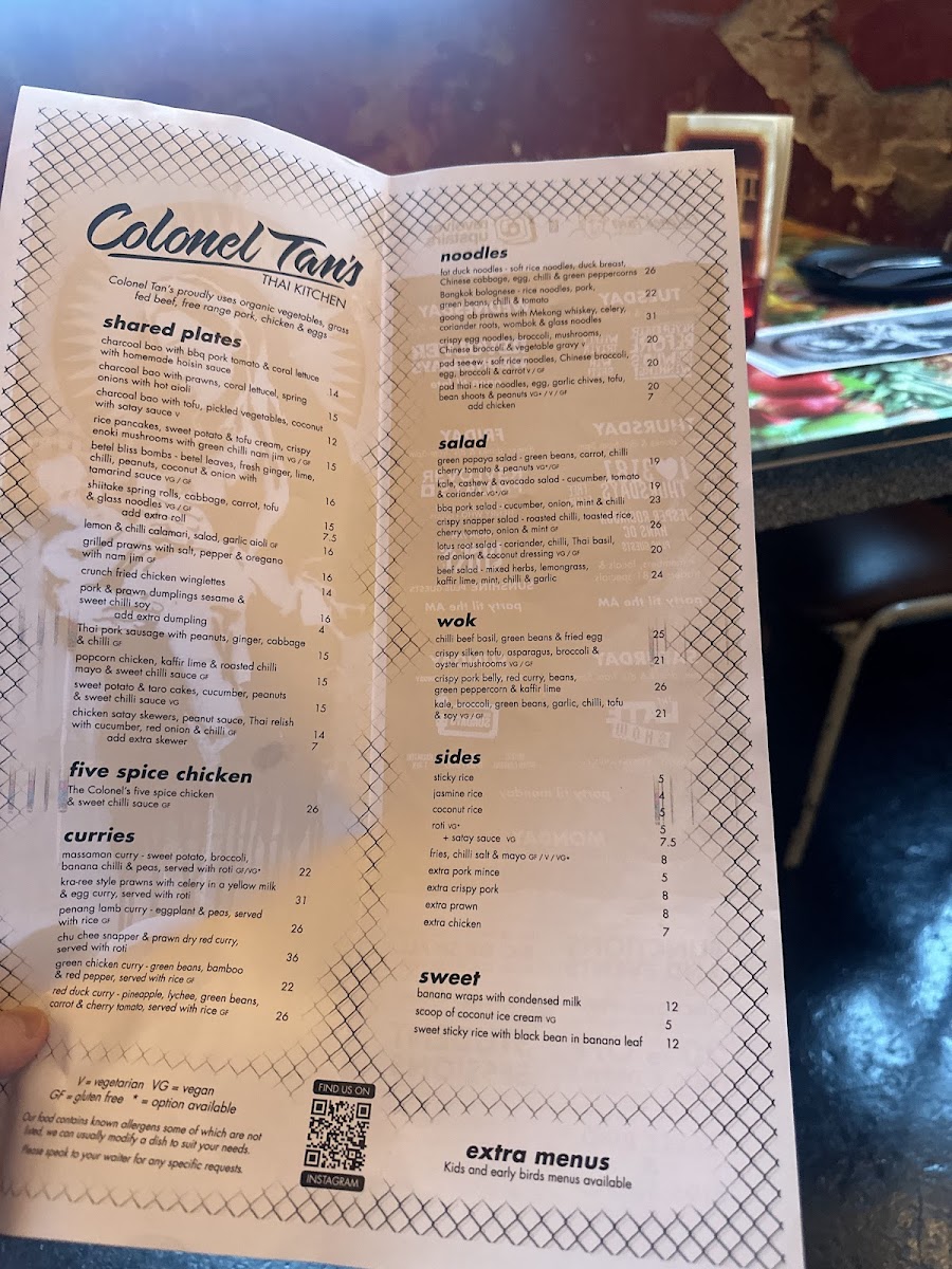 Menu Colonel Tan's Thai Kitchen-5