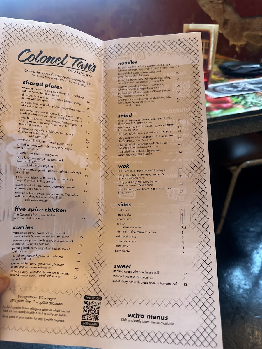 Menu Colonel Tan's Thai Kitchen-7