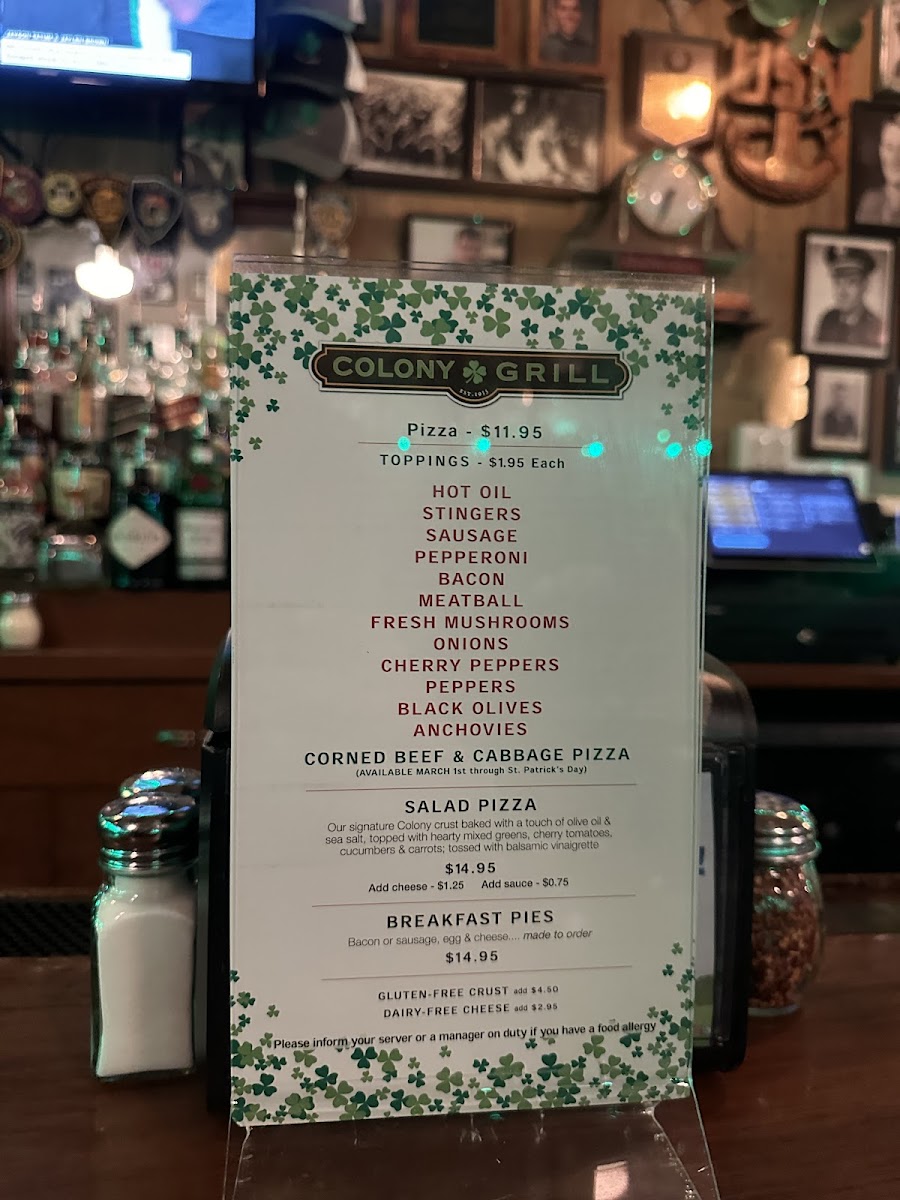 Menu Colony Grill - Stamford-4