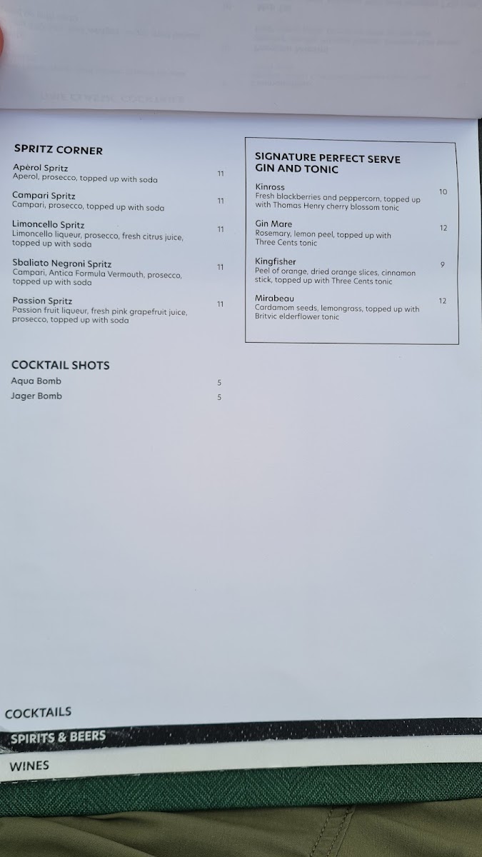 Menu Columbia Pier-7