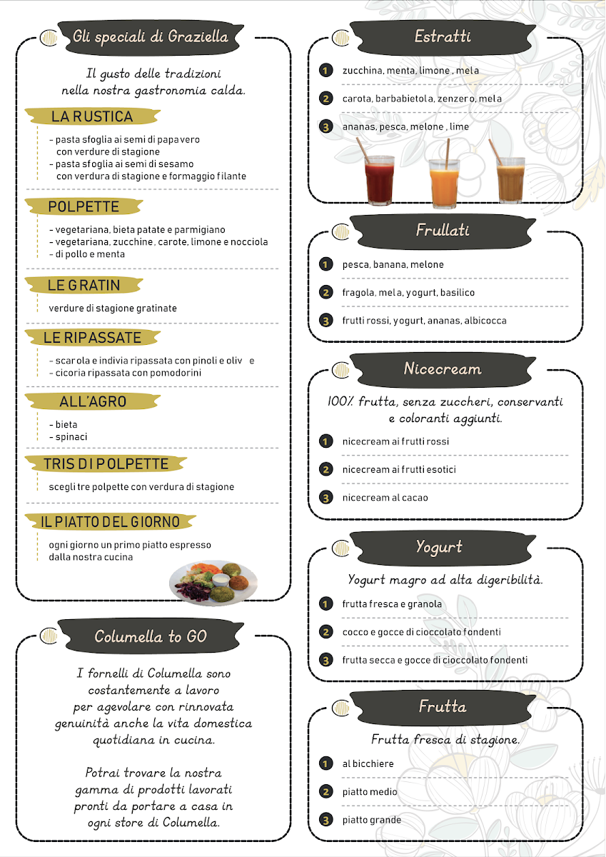 Menu Columella - Il Mangiar Sano | Aprilia-7