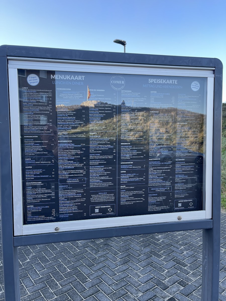 Menu Comer Egmond Aan Zee-10