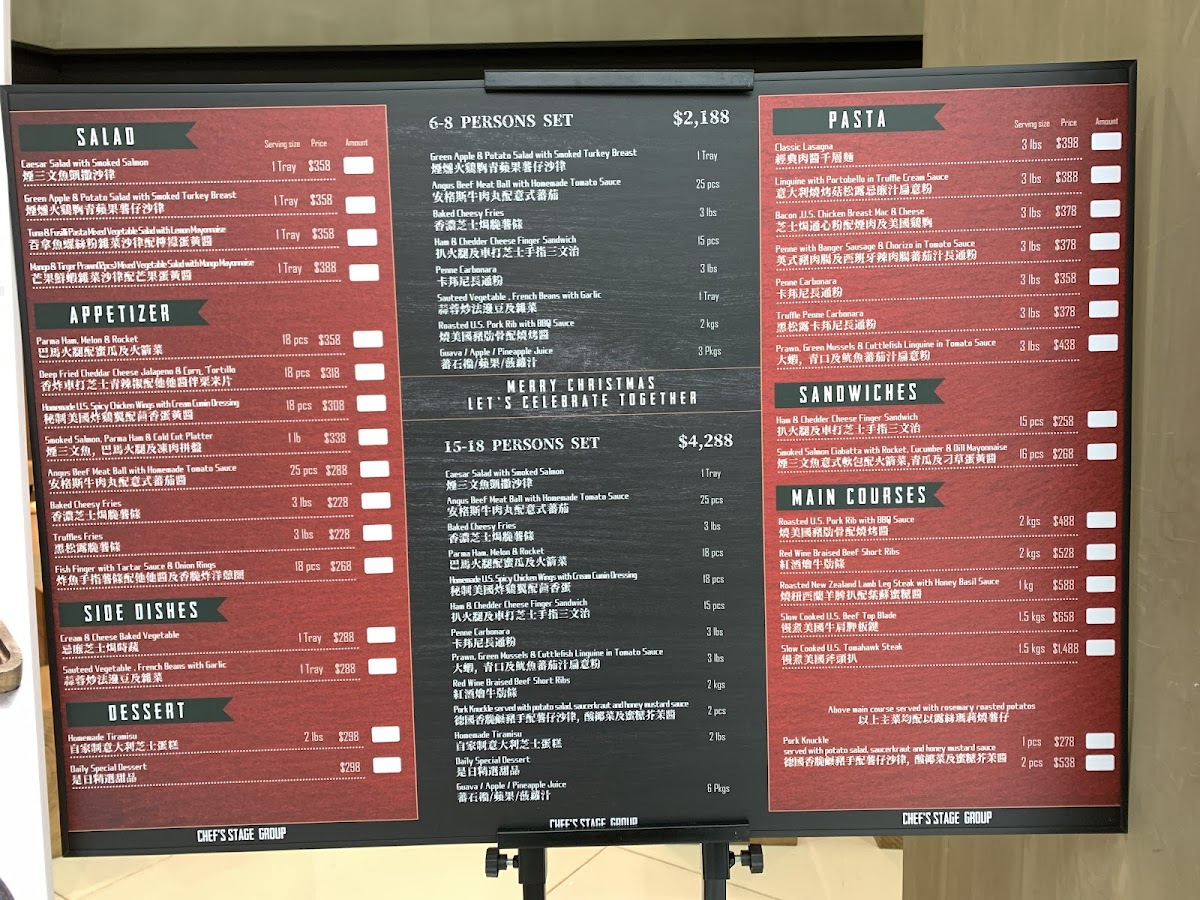Menu Comfy By Chef's Stage-7