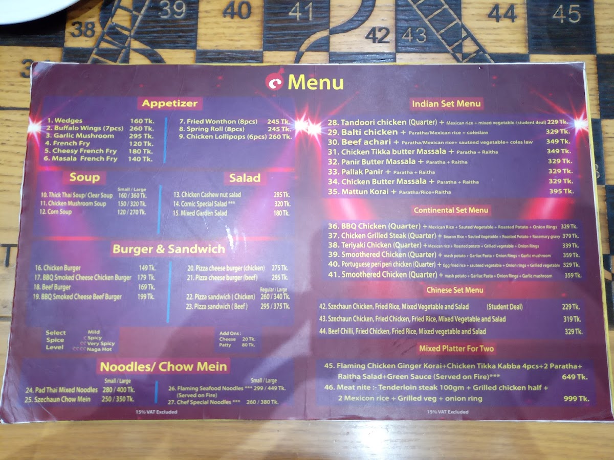 Menu Comic Cafe Dhanmondi-10