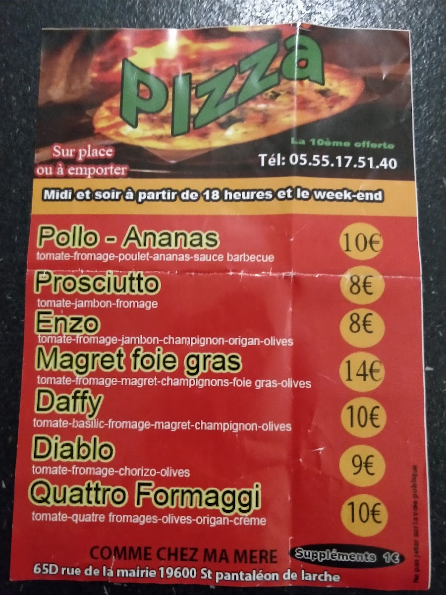 Menu Comme Chez Ma Mère-5