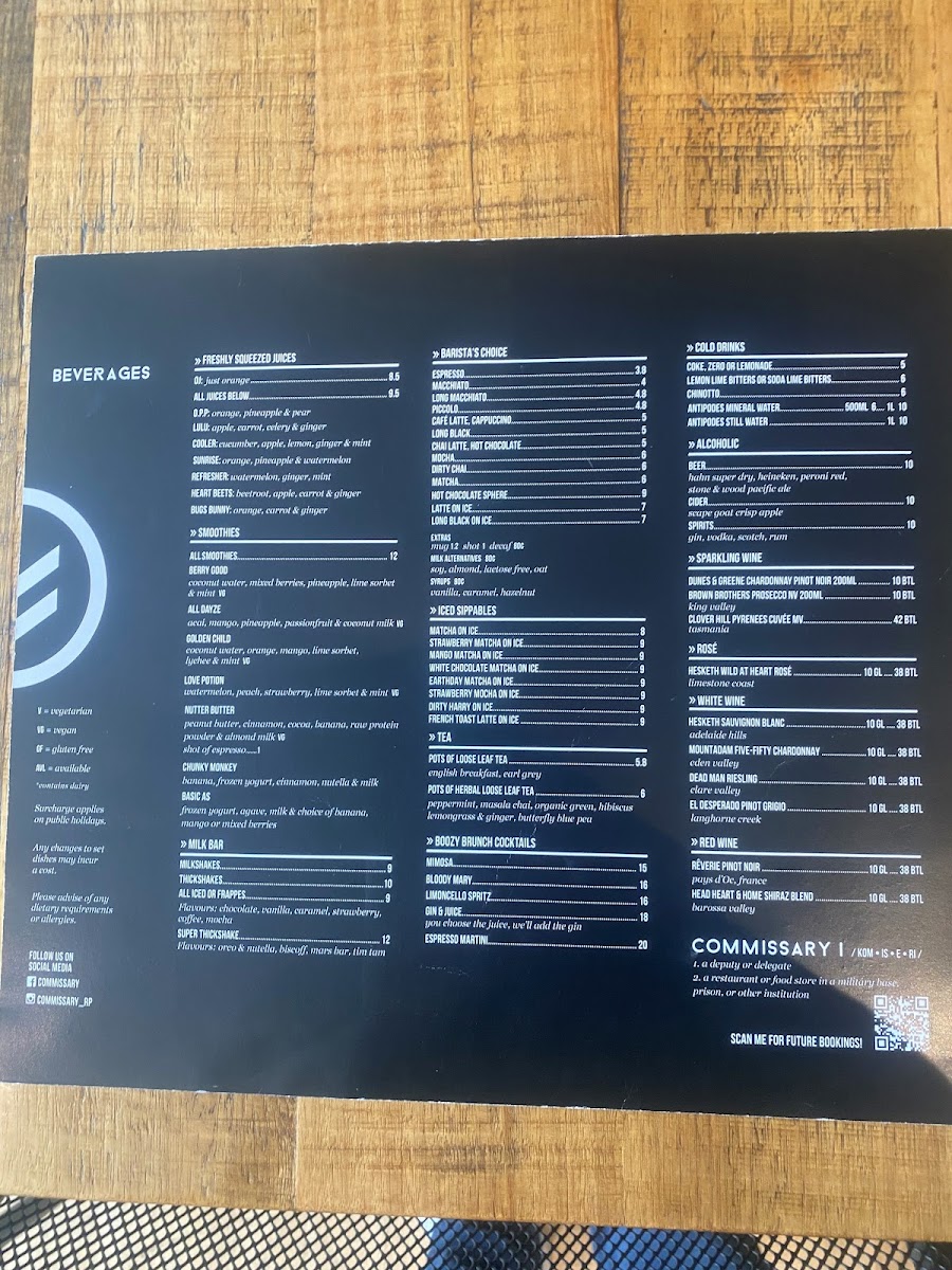 Menu Commissary-1