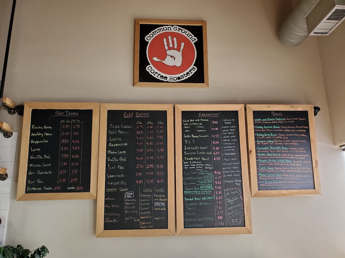 Menu Common Ground Coffee Roasters-5