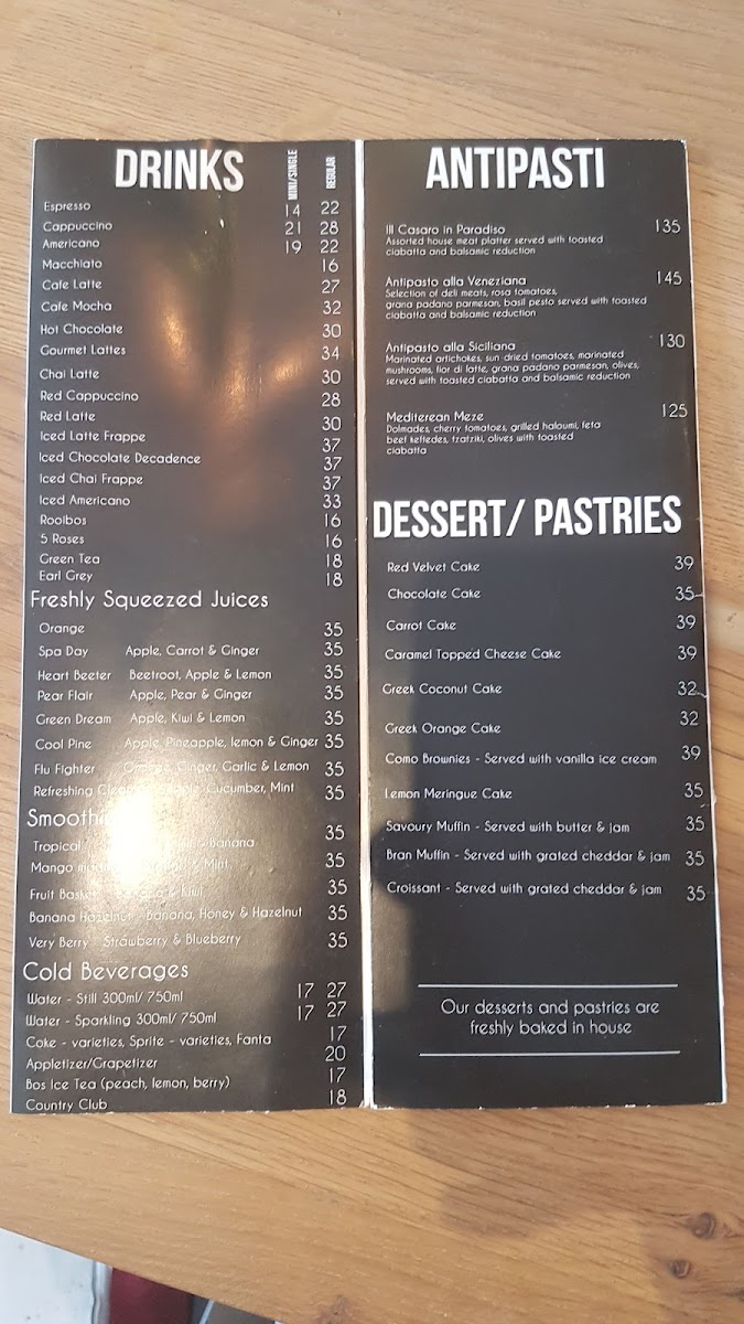 Menu Como Caffé-9