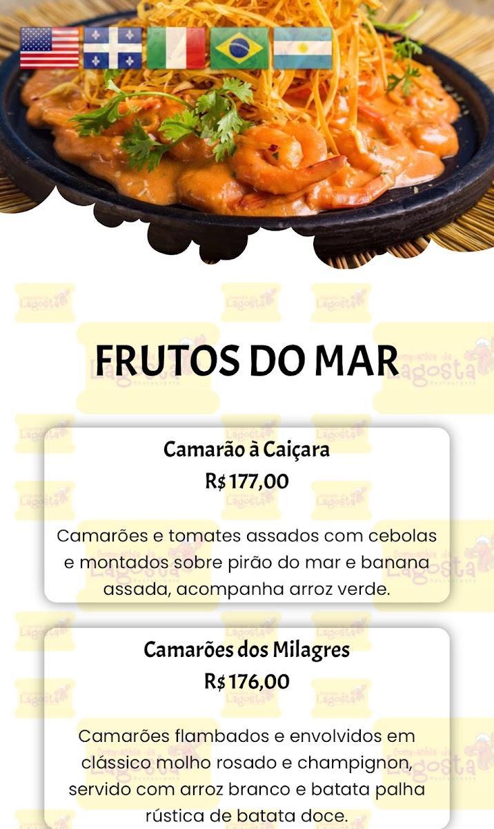 Menu Companhia Da Lagosta - Restaurante De Frutos Do Mar-2