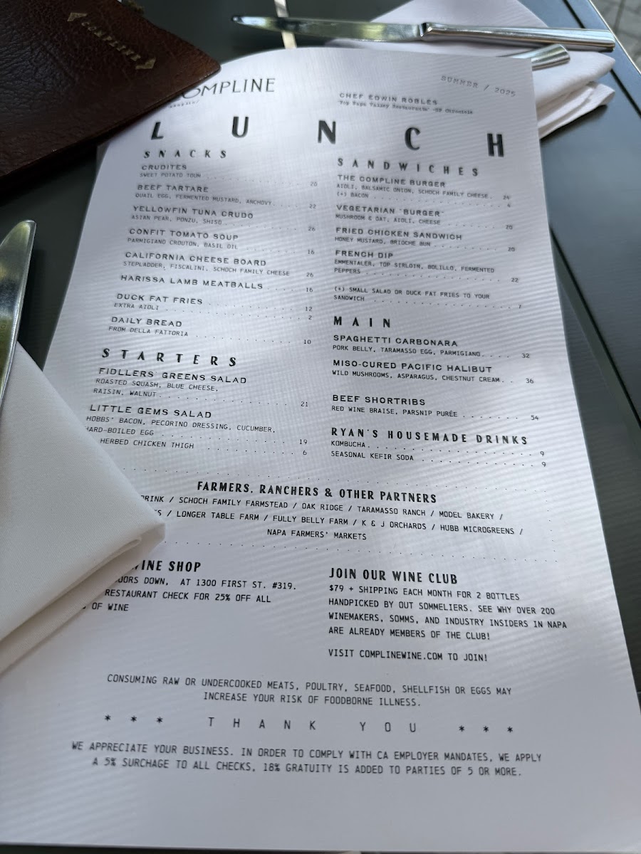 Menu Compline Restaurant-1