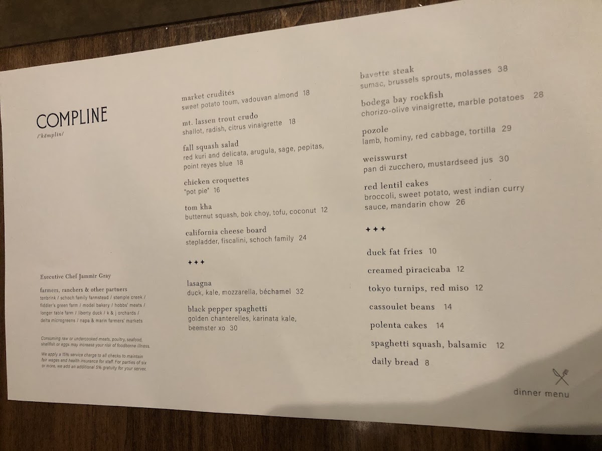 Menu Compline Restaurant-8