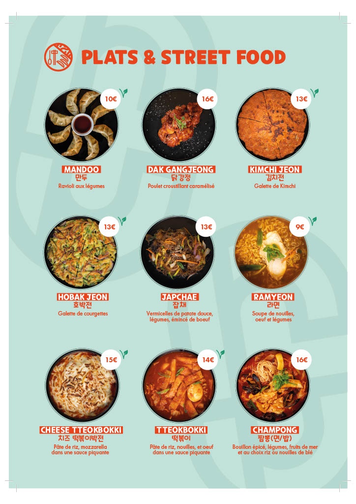 Menu Comptoir Coréen - Soju Bar-6