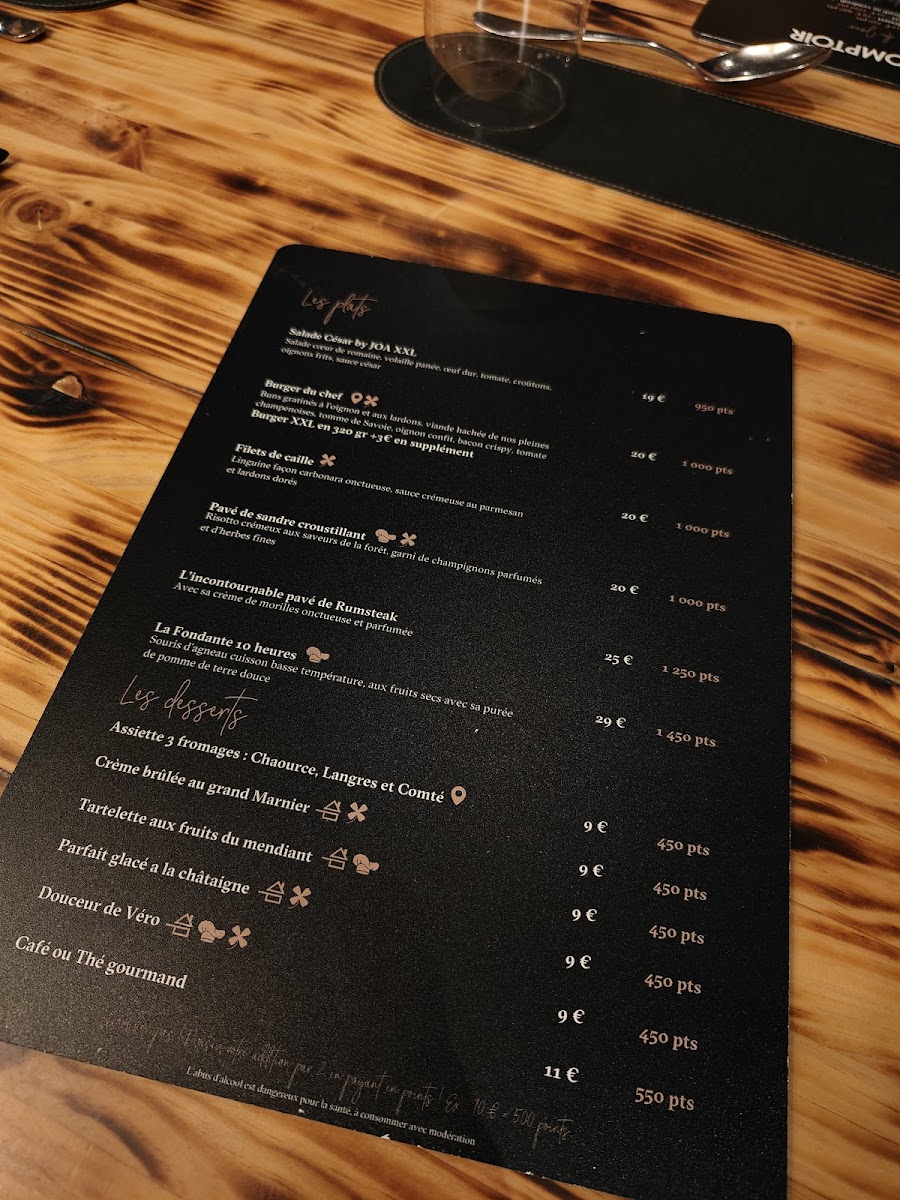 Menu Comptoir Joa Lac Du Der-1