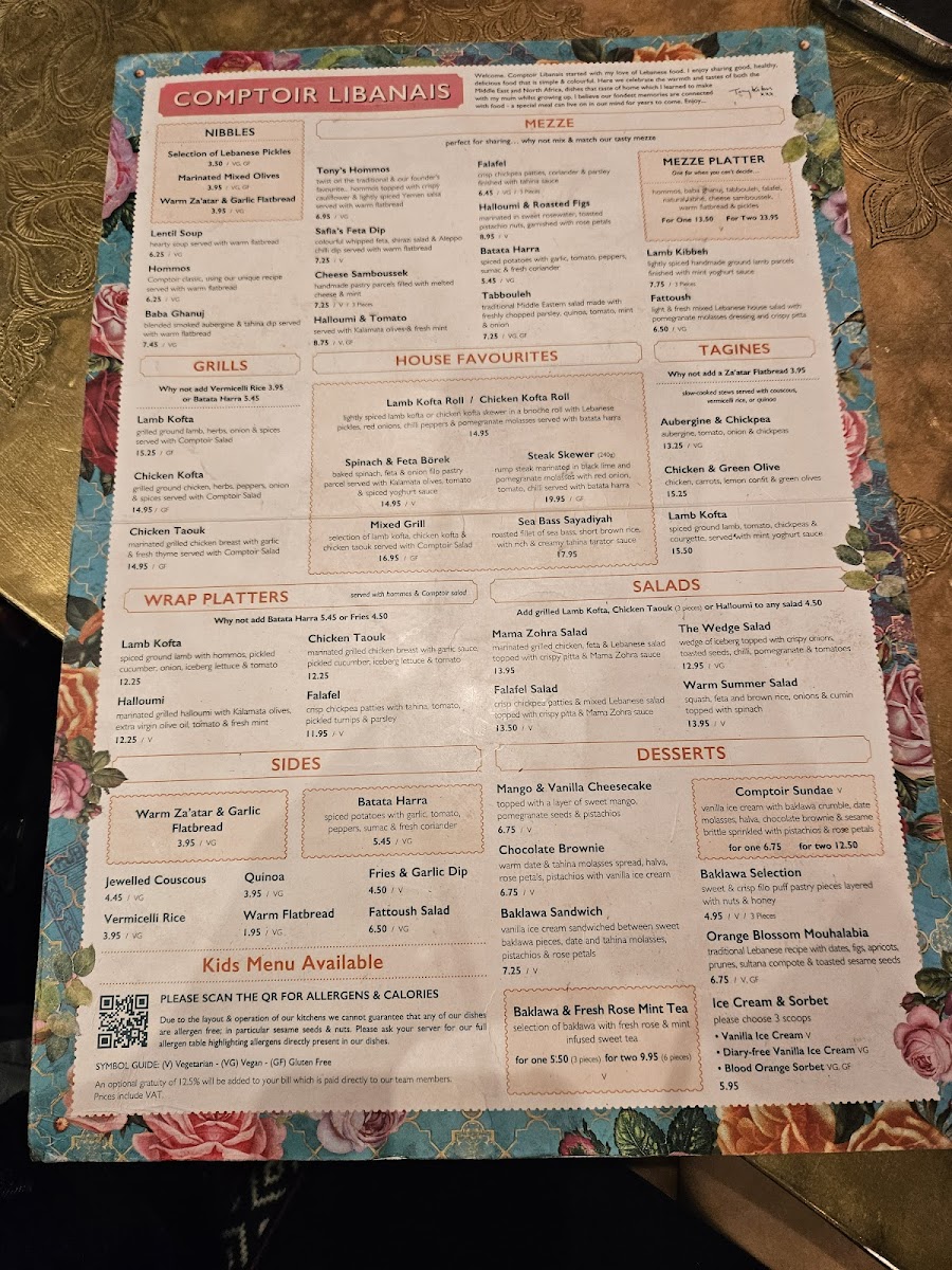 Menu Comptoir Libanais-8