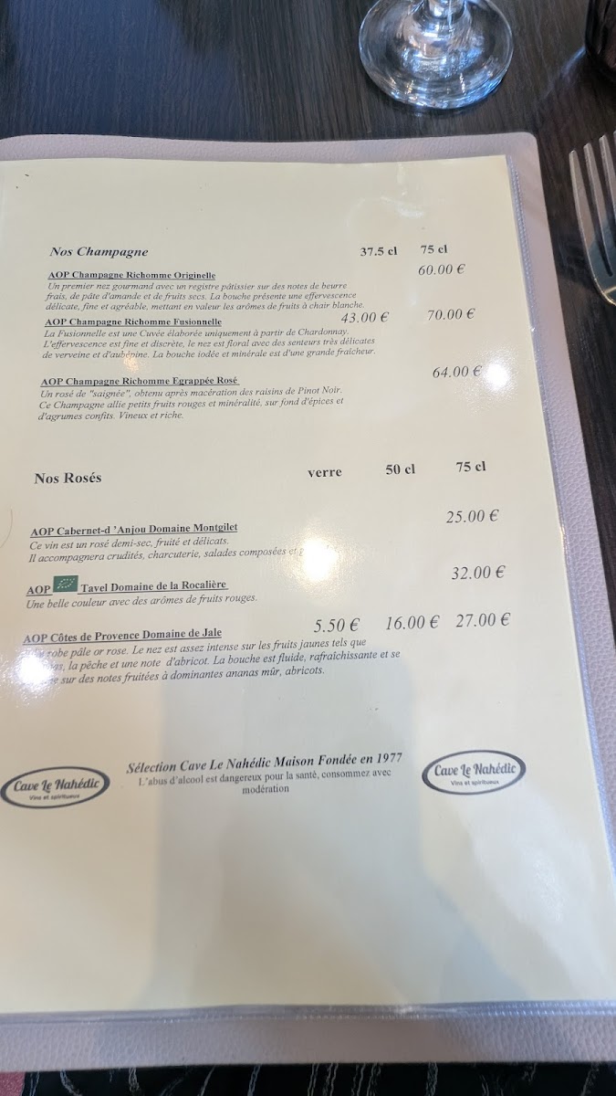 Menu Comptoirs De L'océan-1