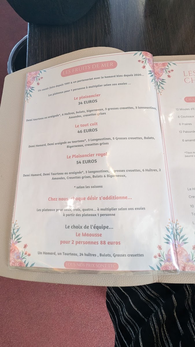 Menu Comptoirs De L'océan-9