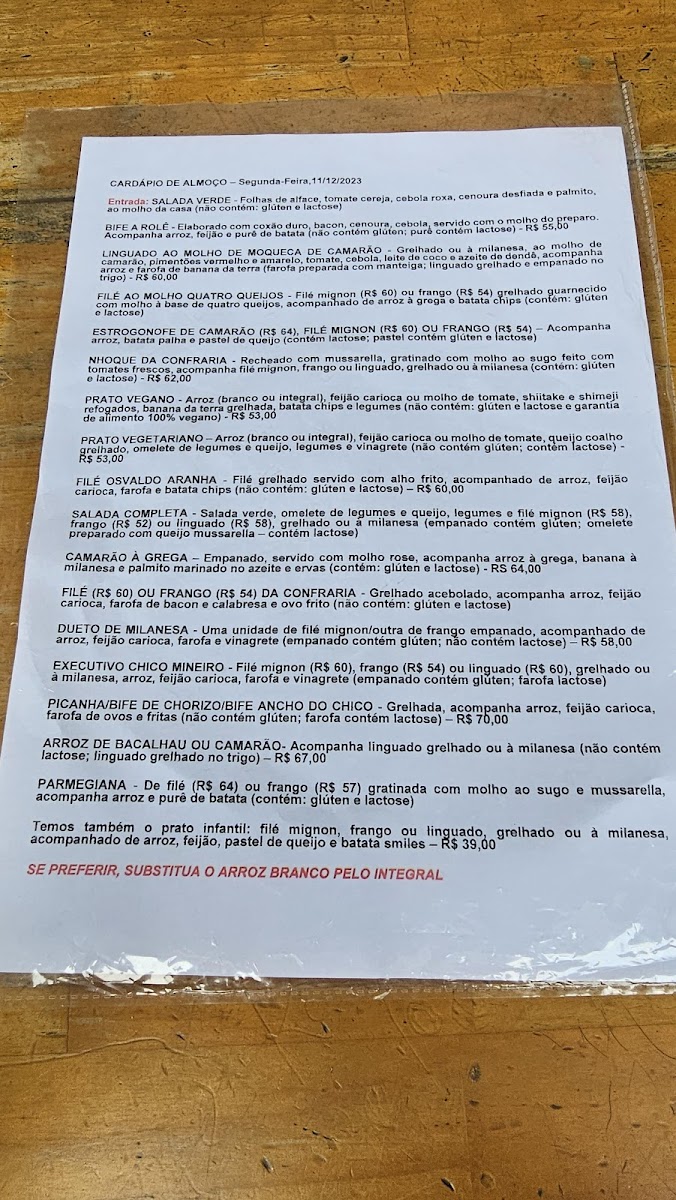 Menu Confectionery And Café Chico Mineiro-1