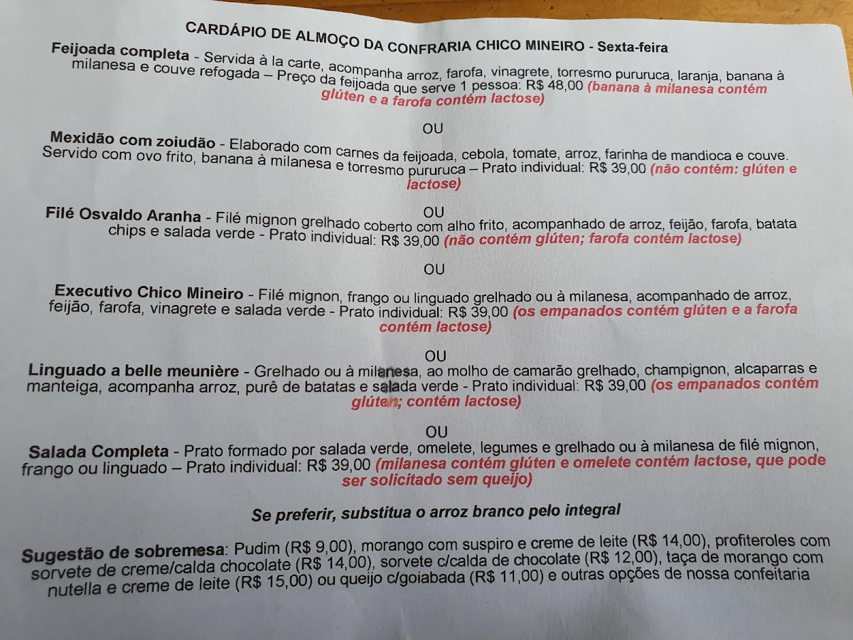 Menu Confectionery And Café Chico Mineiro-7