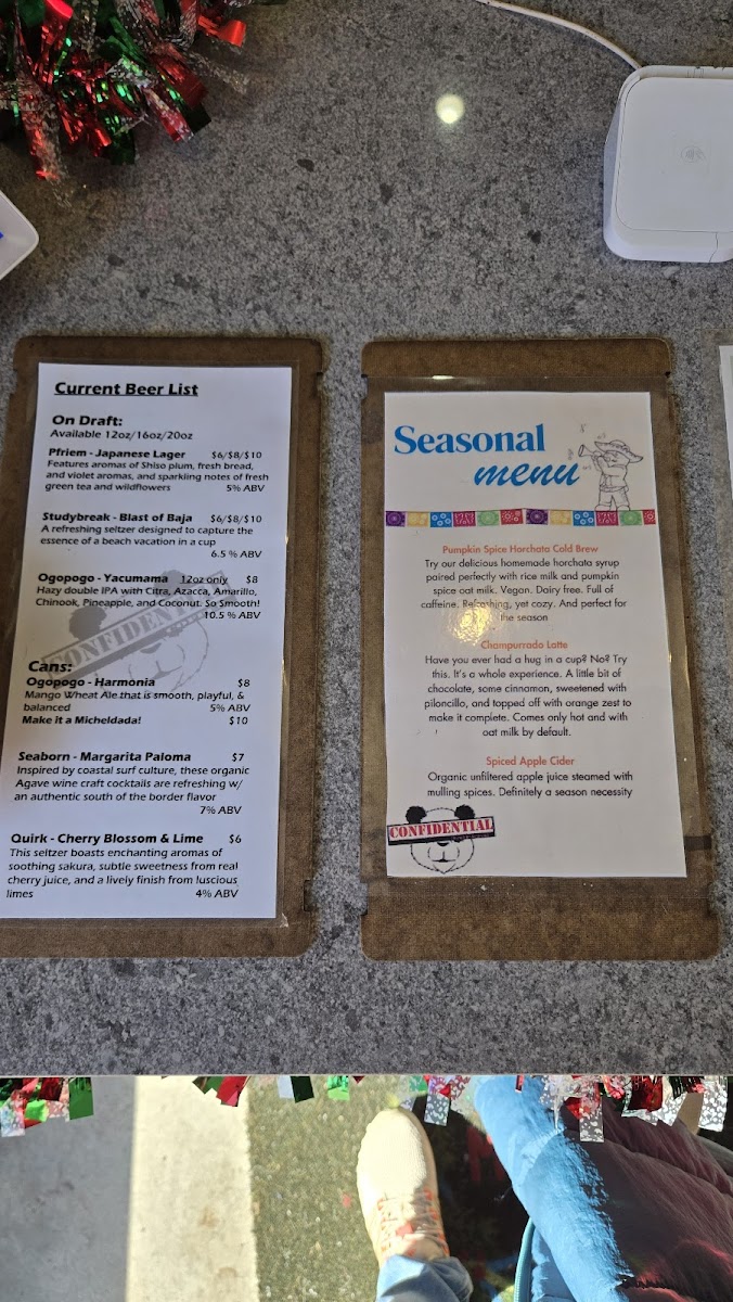 Menu Confidential Coffee-1