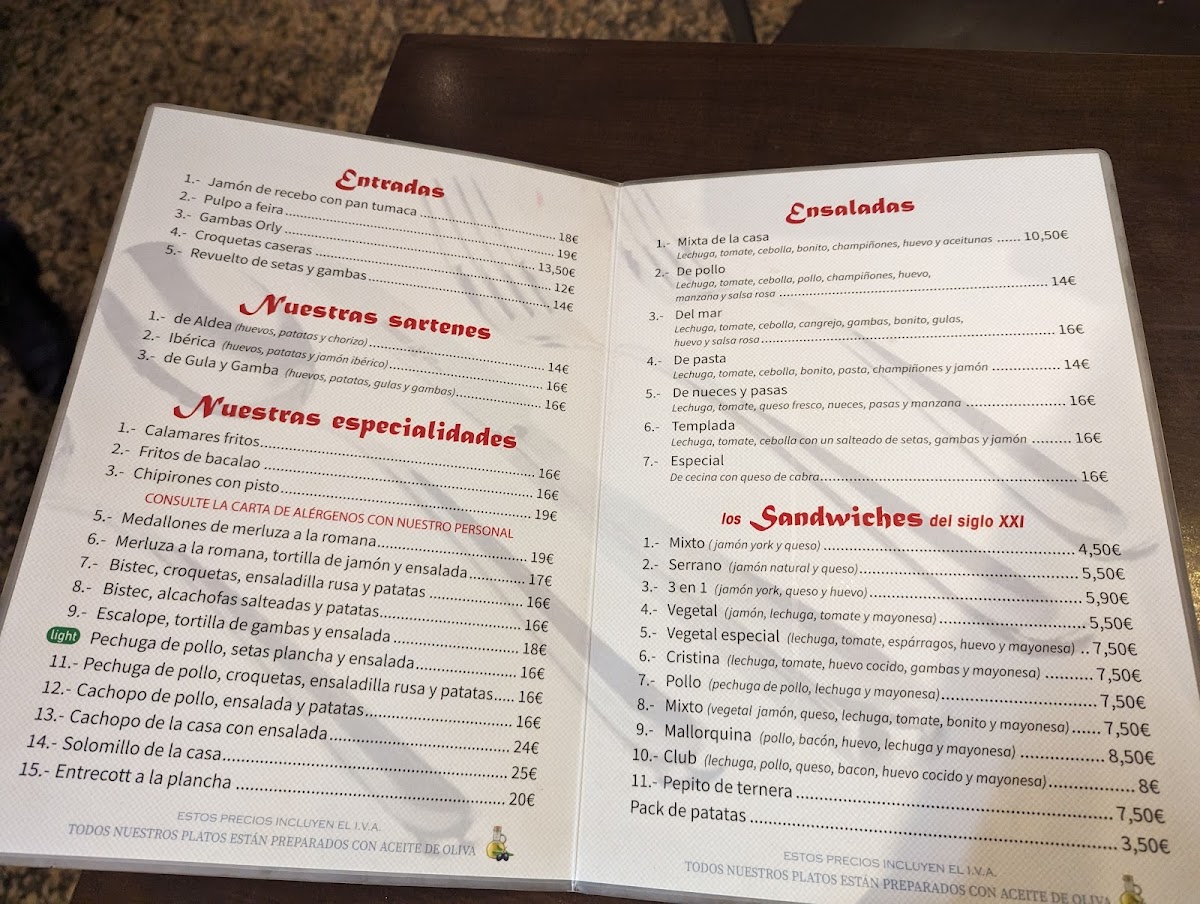 Menu Confitería La Mallor-1