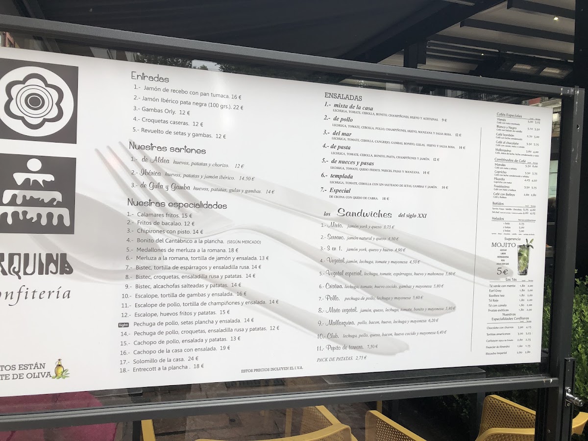 Menu Confitería La Mallor-2