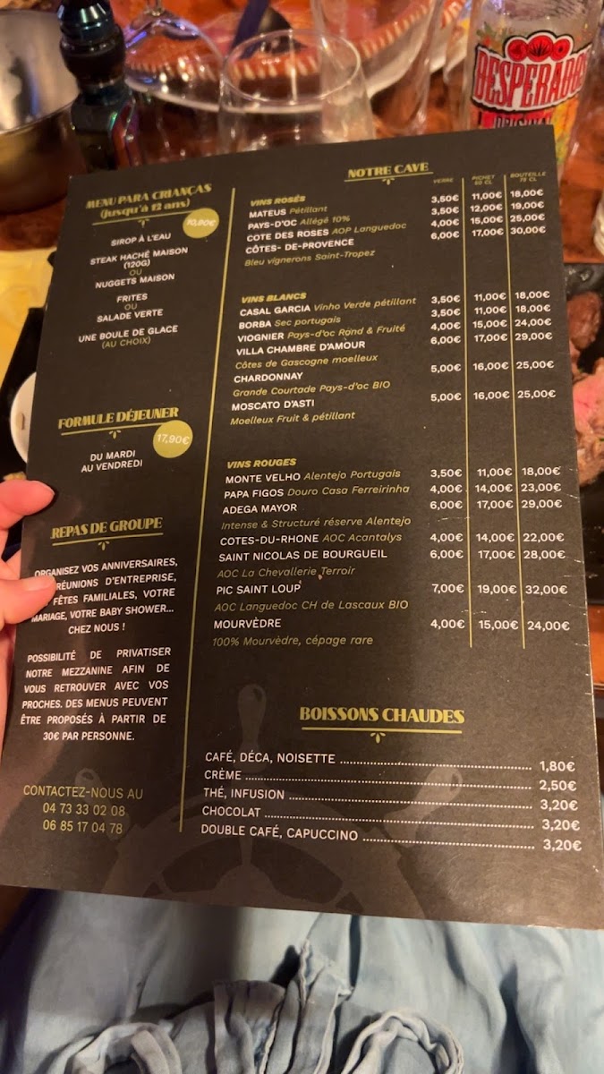 Menu Conquistador Restaurant & Bar Franco-Portugais-2
