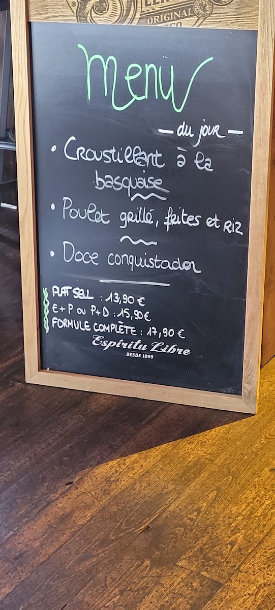 Menu Conquistador Restaurant & Bar Franco-Portugais-5