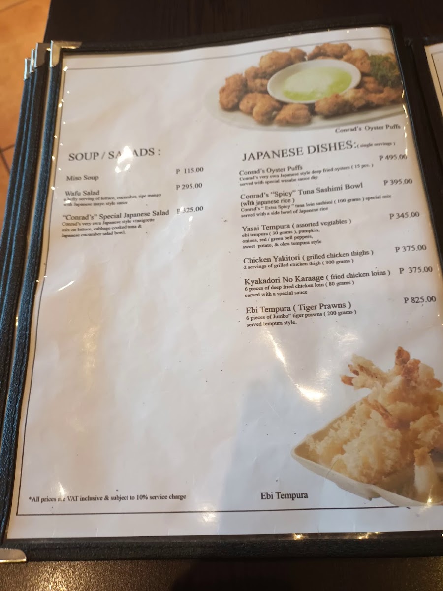 Menu Conrad's Grille-7